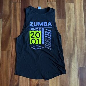 Zumba Fitness Black Muscle Tee